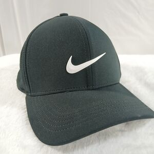 Black Nike Cap with White Logo Hat